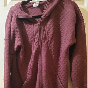 Athletic works Women's 12/14 long quilted jacket